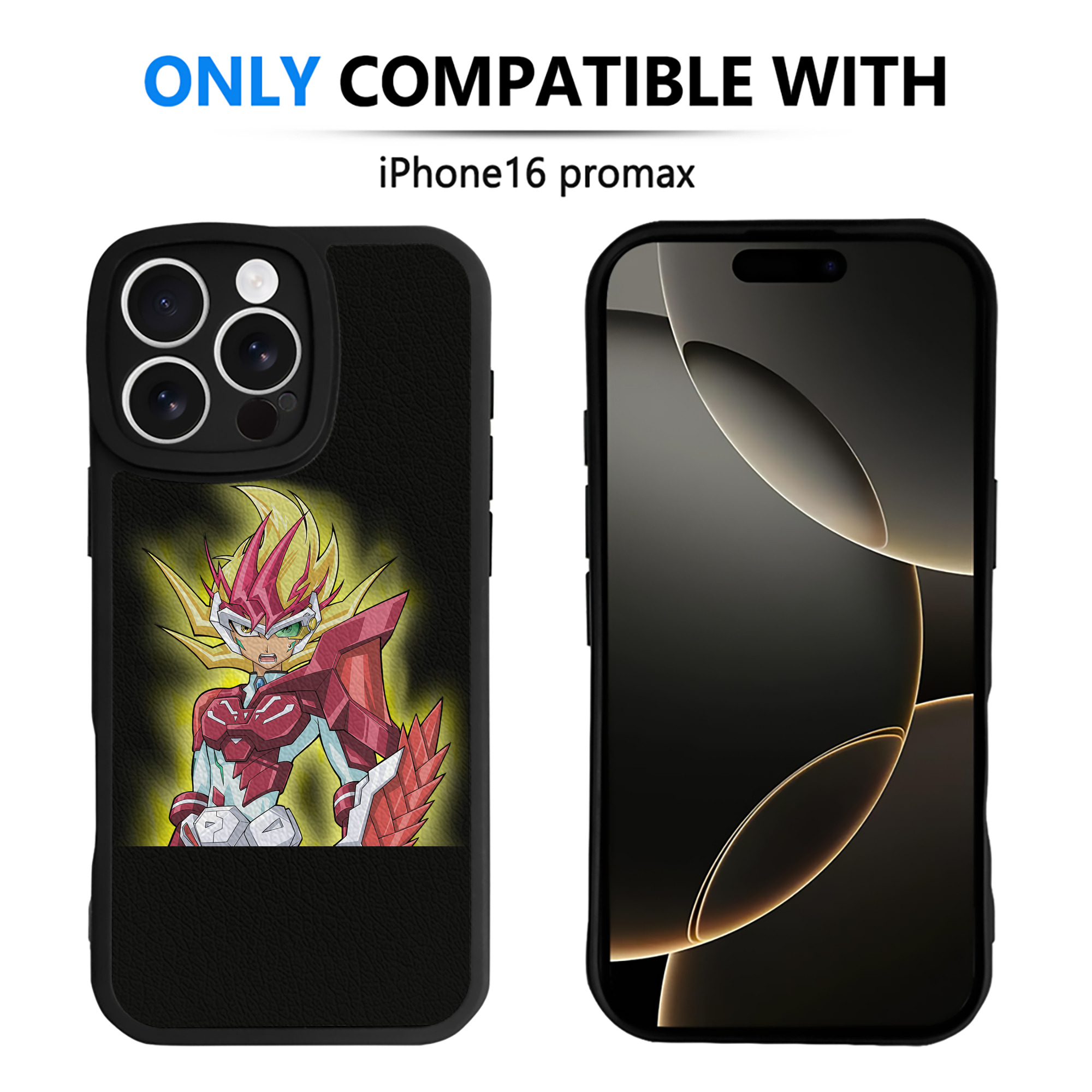 （画像用） 遊☆戯☆王 Yu-Gi-Oh! 【iPhone 16シリーズ対応】シリコンスマホケース（レザー調） 材質：シリコン